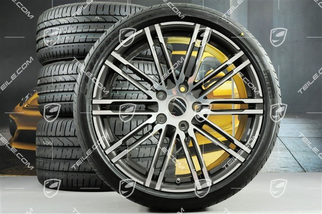 20-inch summer wheels set 911 Turbo III, rims 8,5J x 20 ET51 + 11J x 20 ET52 + NEW summer tyres 245/35 ZR20 + 305/30 ZR20, with TPMS
