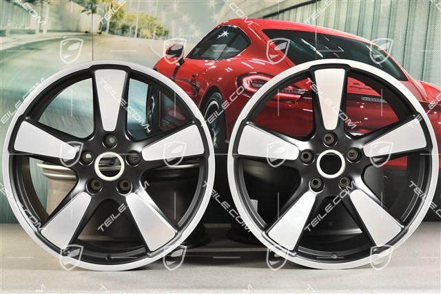 20-inch rims set Sport Classic "50 yaers 911", 9J x 20 ET51 + 11,5J x 20 ET48, in black