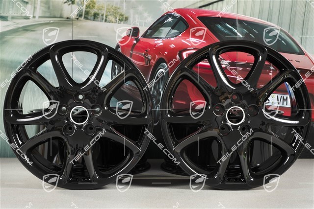 20-inch wheel rim set Sport Design, SPEEDLINE, rims 9J x 20 ET60, black high gloss