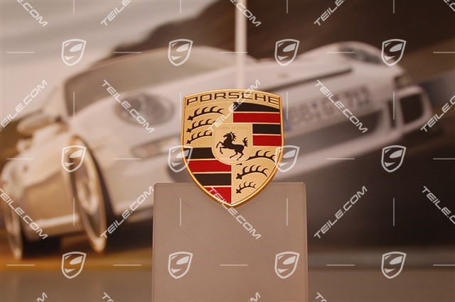 Porsche crest, for front bumper (2007-2010)