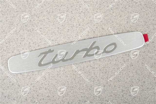 Turbo, napis emblemat listwy ozdobnej progu wewnętrznego, L=R