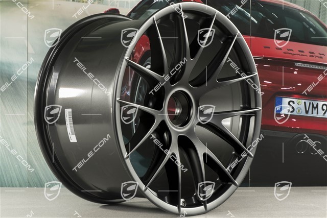 20"+21" GT2RS/GT3RS Magnesium wheel set, wheel rims 9,5 J x 20 ET50 + 12,5 J x 21 ET48, black satin mat