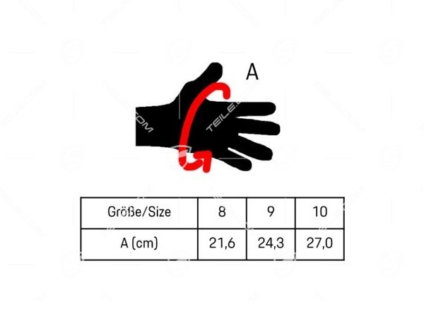 1 Pair assembly gloves, Size 10