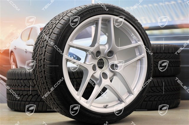 19-inch Winter wheels set, Carrera S II, rims 8J x 19 ET57 + 11J x 19 ET 51, Nokian winter tyres 235/35 R19 + 295/30 R19, TPM 433MHz