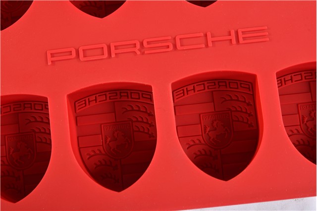 Porsche Ice Cube Mould Crest Red