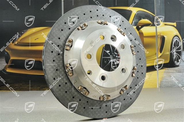 Disc brake, PCCB, yellow calliper, L