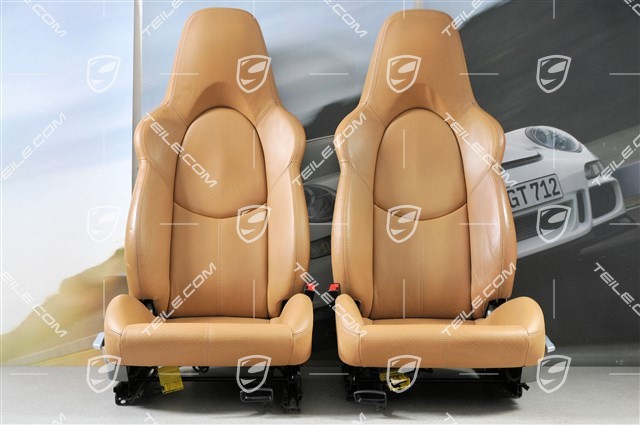Sport seat, manual adjustable, heating, leather Sand Beige, set (L+R)