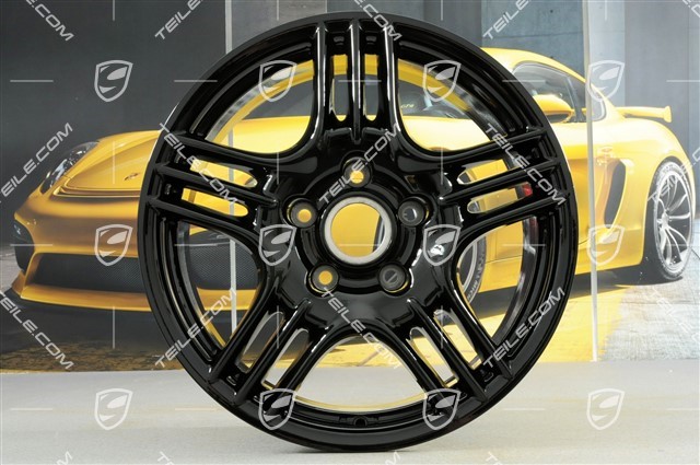 18-inch Cayenne S wheel, 8J x 18 ET57, black high gloss