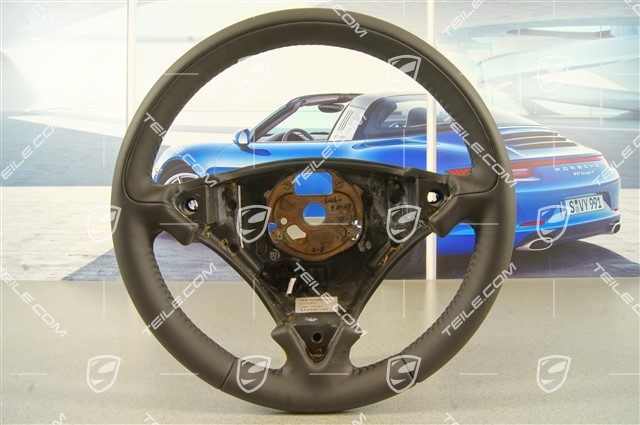 Steering wheel. multifunction, heated, leather black