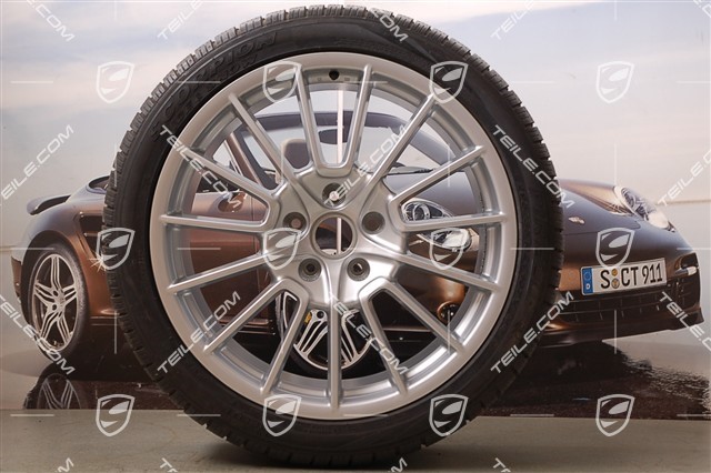 21-inch Cayenne SportPlus winter wheel set, wheels 10Jx21 ET50 + 10Jx21 ET45, tyres 295/35 R21Y