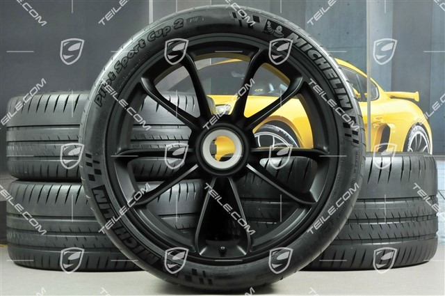 20+21" GT3 RS wheel set, rims: front 9,5J x 20 ET50 + rear 12,5J x 21 ET48 + Michelin Pilot Sport Cup 2 summer tyres: 265/35 R20 + 325/30 R21, black