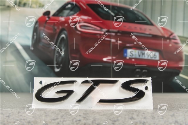 Logo "GTS" glossy black