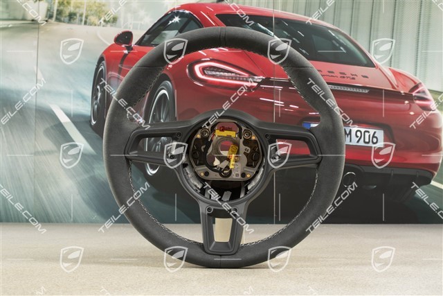 Sports Steering wheel GT, Alcantara, black/silver
