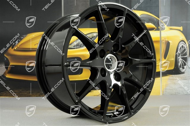 18-inch Panamera S wheel, 9J x 18 ET53, black high gloss