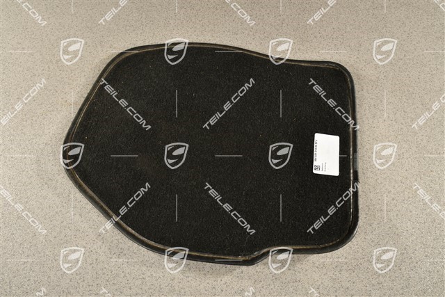 Floor mat / carpet, Black, rear, L