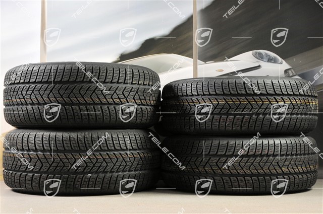 18-inch "Macan S" Winter wheel set, rims 8J x 18 ET21 + 9J x 18 ET21, Pirelli winter tyres 235/60 ZR 18 + 255/55 ZR 18, with TPMS