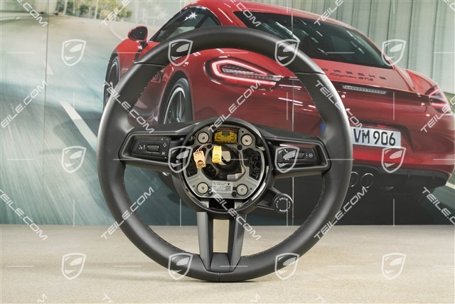 Steering wheel, multifunction, Sport Chrono Package Plus, black