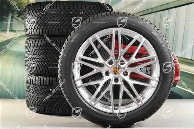 21-inch Cayenne COUPE "RS Spyder Design" winter wheel set, rims 9,5J x 21 ET46 + 11,0J x 21 ET49 + NEW Pirelli Scorpion Winter 2 winter tyres 285/45 R21 + 305/40 R21, with TPMS