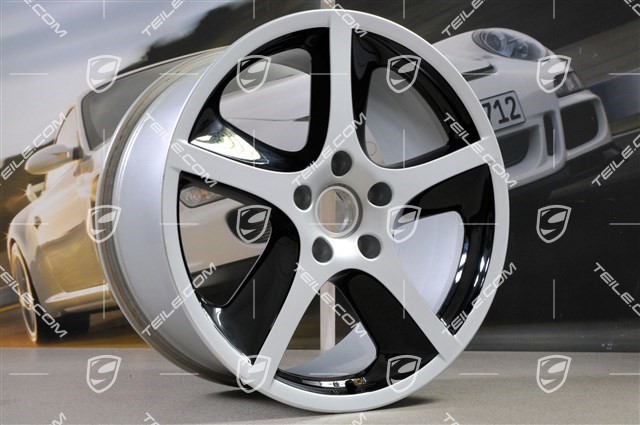 20-inch Sport Techno wheel, 10J x 20 ET55, silver + black glossy