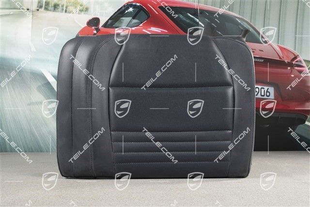 Back seat backrest, Rear, Leatherette, Metropole blue, Coupe, L