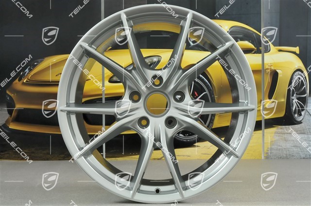 20-inch wheel rim set Carrera S IV, 8,5J x 20 ET49 + 11J x 20 ET56, for winter wheels, C4/C4S/GTS, Brilliant chrome finish