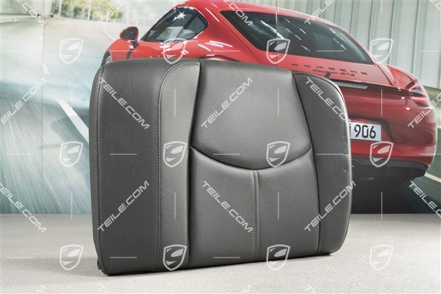 Back seat backrest, Coupe/Targa, Leatherette, Black, L