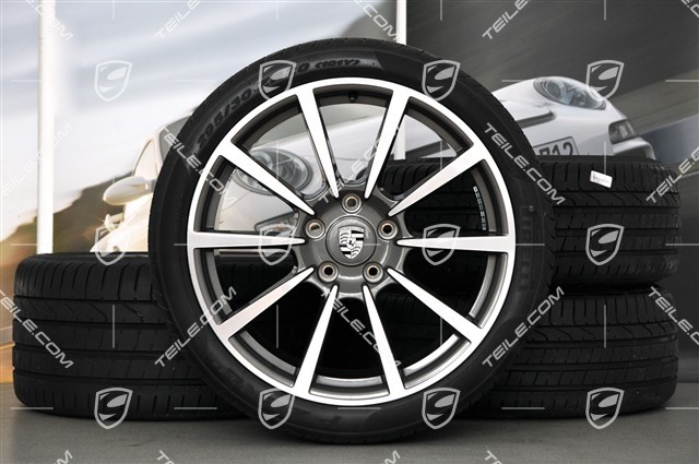 20-inch Carrera Classic II summer wheel set, 8,5J x 20 ET51 + 11J x 20 ET70, Pirelli summer tires 245/35 ZR20 + 295/30 ZR20