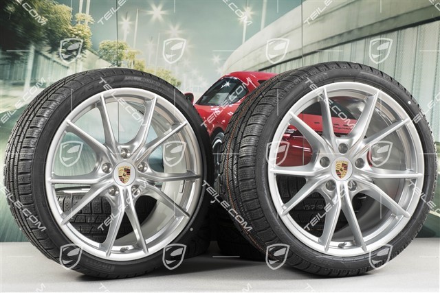20-inch winter wheels set Carrera S (IV), rims 8,5J x 20 ET49 + 11J x 20 ET56 + Pirelli Sottozero II winter tyres 245/35 R20 + 295/30 R20