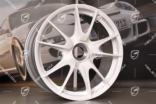 19-inch GT3 II wheel set, white, front 8,5J x 19 ET53 + rear 12J x 19 ET63