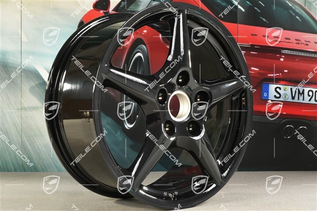 18-inch Carrera III wheel, 8J x 18 ET57, Lemmerz, black high gloss