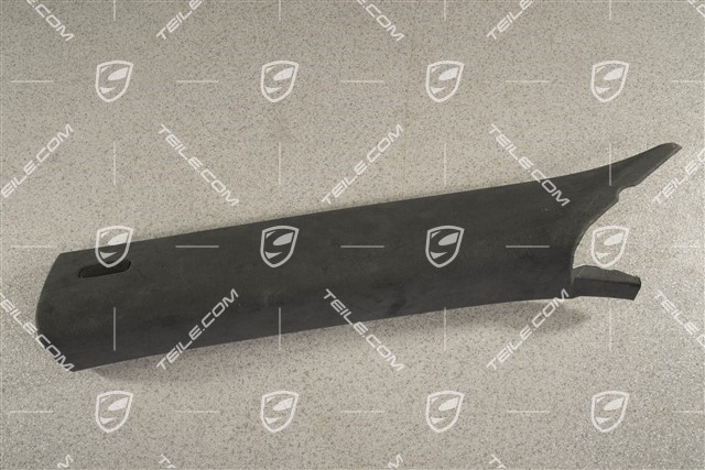 A-pillar lining / trim / cover, Upper, Alcantara, black, L