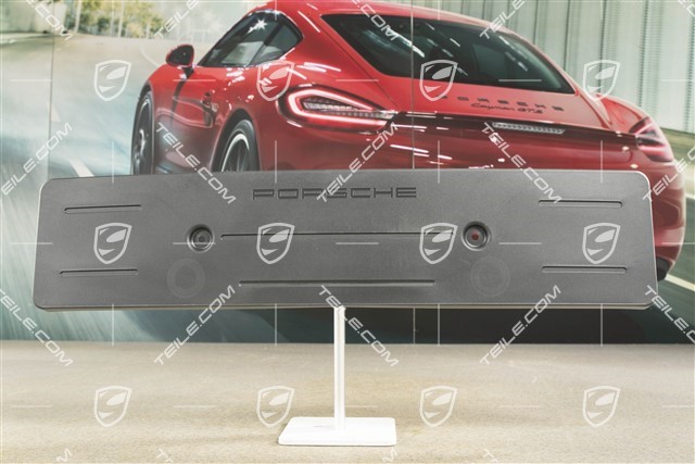 Front bumper number / Licence plate support, Black matte, GT3