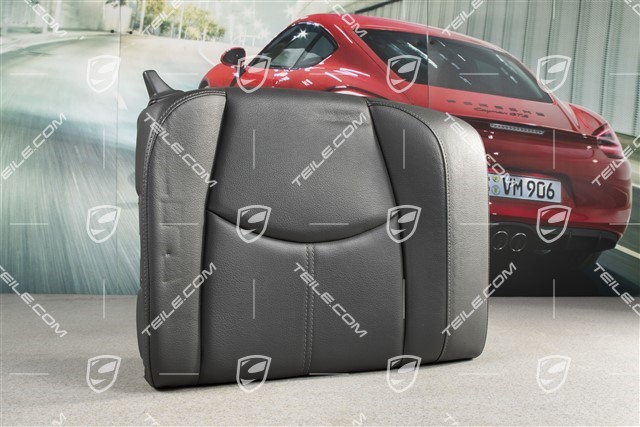 Back seat backrest, Coupe/Targa, Leatherette, Black, R