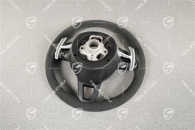 Sports steering wheel, Alcantara, PDK transmission, black/platinum grey