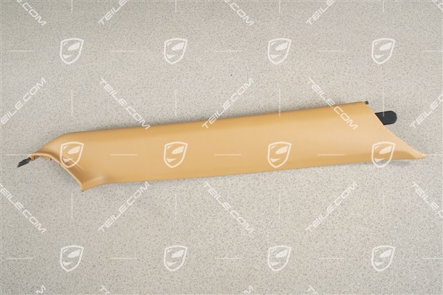 A-pillar Side trim / linning, Coupe, Leatherette, Sand beige, R