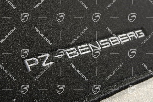 Floor mat, velour, set 4-part, black PZ-BENSBERG