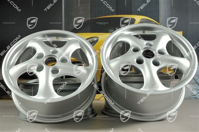 17-inch Carrera wheel set, 7J x 17 ET55 + 9J x 17 ET55