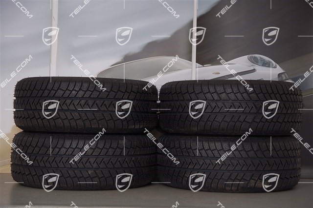 18-inch Cayenne winter wheel set, 4x wheels 8 J x 18 ET 53 + 4x winter tyres Michelin 255/55 R18 109V XL M+S, with TPMS