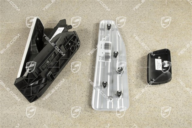 Pedal cap foot support set, Aluminium, PDK transmission