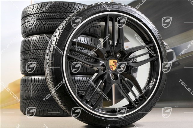 20-inch SportDesign Black Exclusive winter wheel set, wheels 8,5J x 20 ET51 + 11J x 20 ET52 + winter tyres 245/35 ZR20 + 295/30 ZR20, with TPMS
