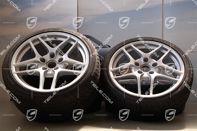 19-inch Carrera S II winter wheel set, wheels: 8J x 19 ET57 + 11J x 19 ET 51, tyres: 235/35 R19 + 295/30 R19, TPMS 433 MHz