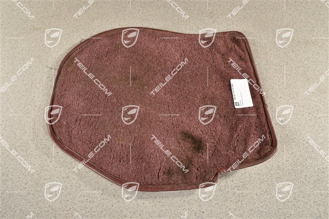 Floor mat / carpet, Burgundy, rear, L