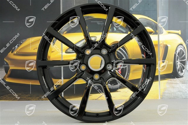 20-inch Carrera Classic wheel set, 8,5J x 20 ET51 + 11J x 20 ET70, black high gloss