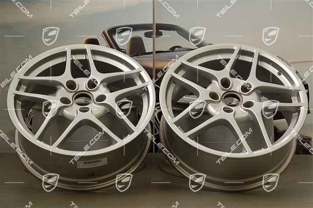 19-inch Carrera S II (Facelift) wheel set, 8J x 19 ET57 + 11J x 19 ET51, for C4 / C4S / Targa4 / Targa4S