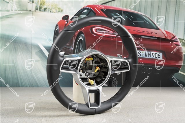 Sports steering wheel, Sport Chrono, Multi-function, heating, leather black