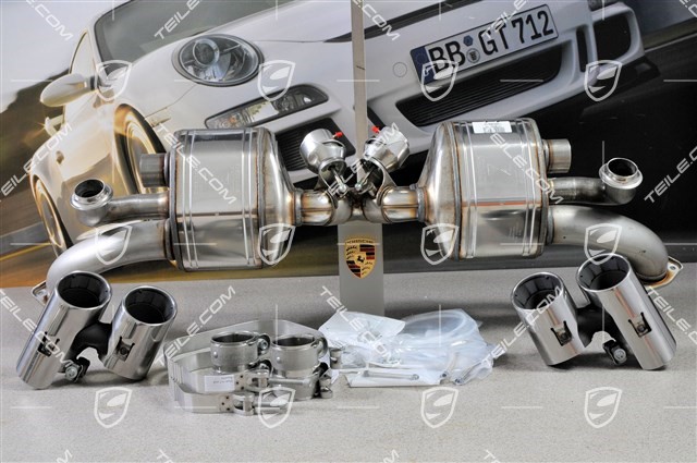 Exhaust system, sport version set, C2S/C4S (3,8L), incl. 2x sport pipes