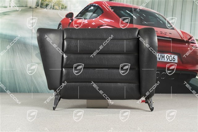 Back seat backrest, Cabrio, Leatherette, Black, R
