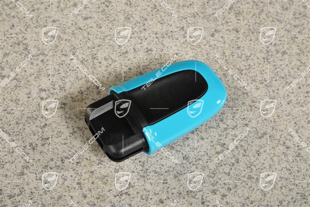 Ignition starter switch, lacquered MIami Blue, KESSY / Entry and Drive