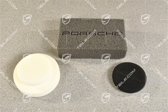 Wax applicator polishing pad sponge, Set of 3 pieces