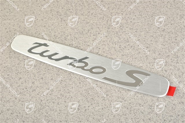 Turbo S badge for door entry guards / sill inner cover, L=R